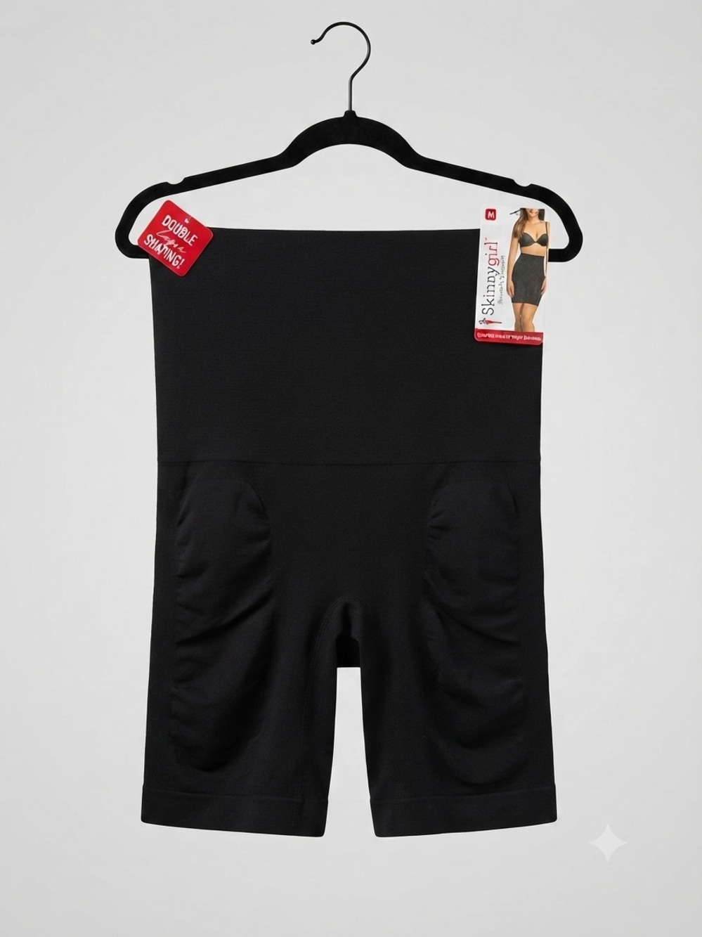 Skinnygirl Double-Layer Shaping Hi-Waist Thigh Slimmers Size Medium NWT